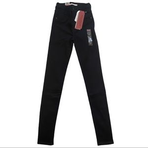 NWT levi’s black mile high super skinny jeans, sz 24
